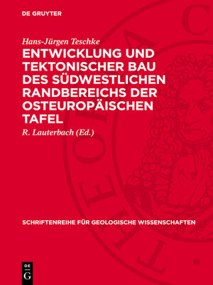 cover image of Entwicklung und tektonischer Bau des südwestlichen Randbereichs der Osteuropäischen Tafel